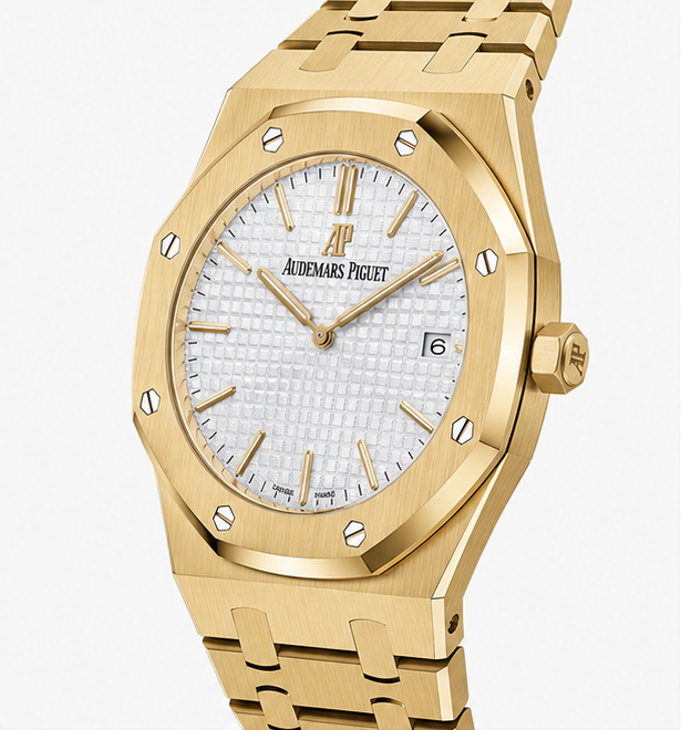 Audemars Piguet Royal Oak Yellow Gold Silver Dial