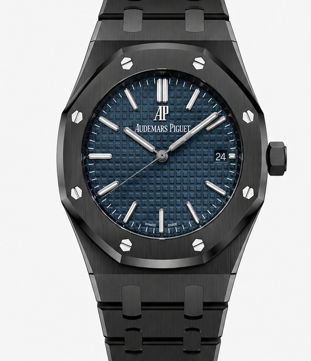 Audemars Piguet Royal Oak Black Ceramic Navy Blue Dial