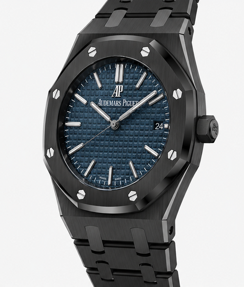 Audemars Piguet Royal Oak Black Ceramic Navy Blue Dial