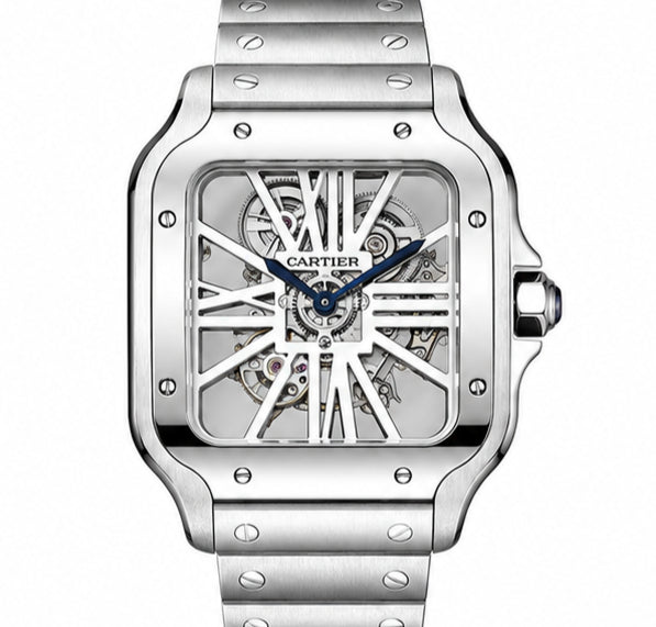 Cartier Santos Skeleton ADLC / Santos de Cartier Skeleton Watch