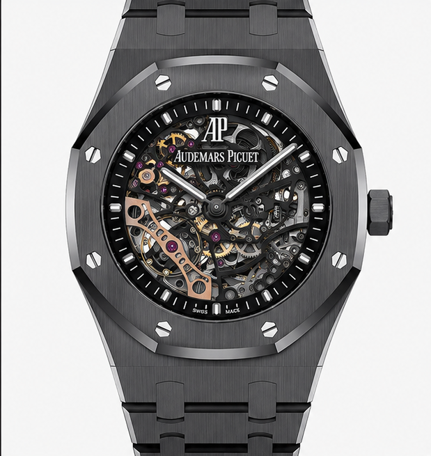 Audemars Piguet Royal Oak Double Balance Wheel Openworked Black Ceramic