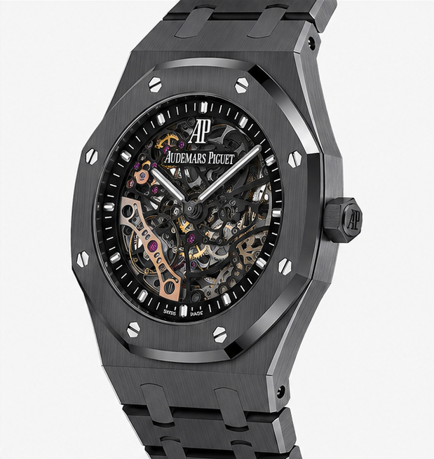 Audemars Piguet Royal Oak Double Balance Wheel Openworked Black Ceramic